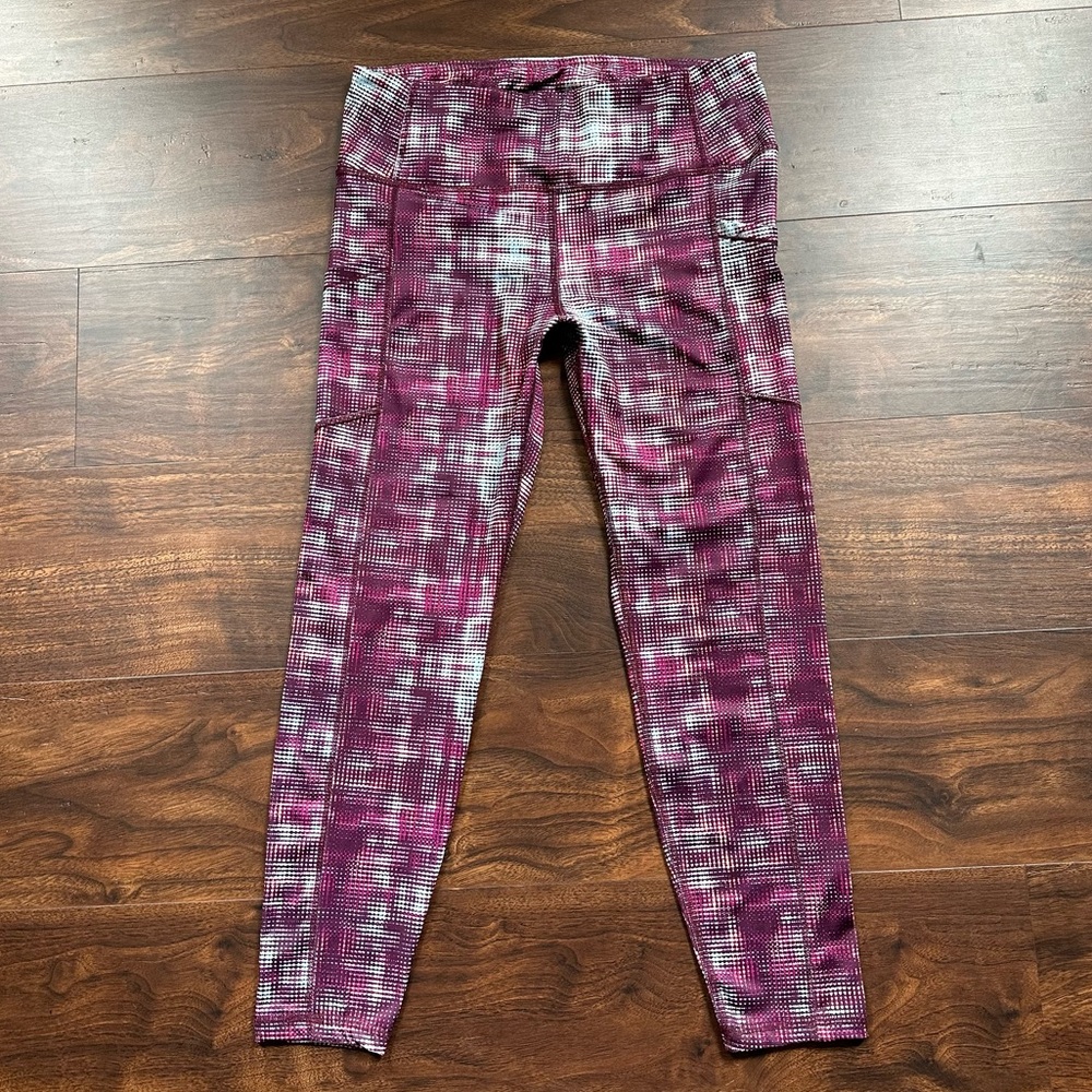 PRO PLAYER Purple Wicking Pocket Leggings